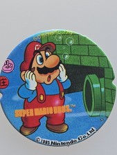 1985 Super Mario Bros. Round Menko — Mario-Themed Item C000194