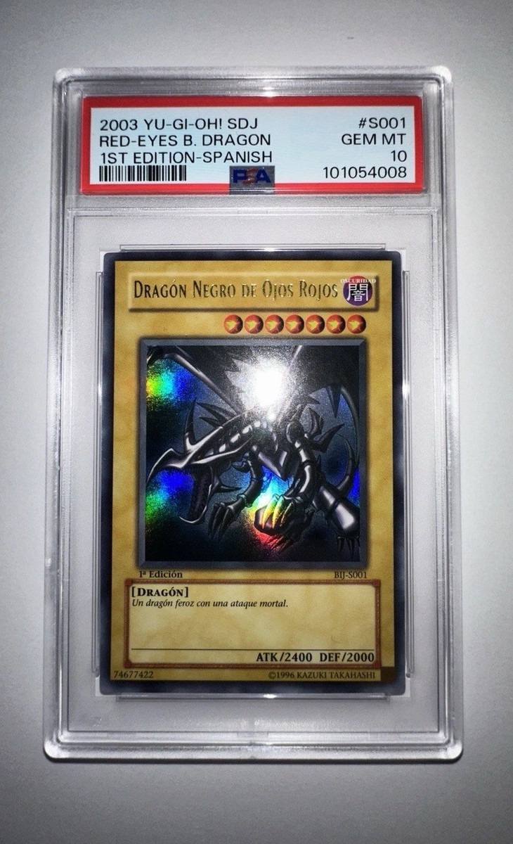 Yu-Gi-Oh! 2003 Red-Eyes Black Dragon - Spanish 1st Edition PSA 10
