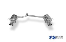 FOX Duplex Sportauspuff Mercedes E-Klasse C207 Coupe 4-Zyl ab 09 je 2x70 gerollt