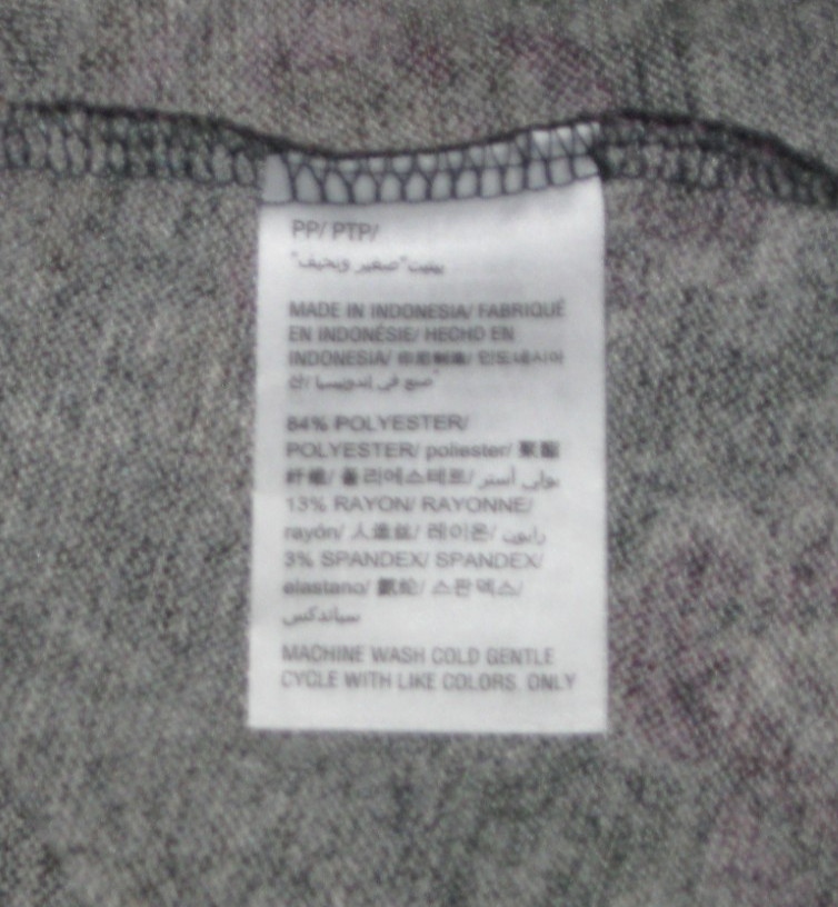 Style & Co Petite Black Floral Lantern Sleeve Top Size PP NWT