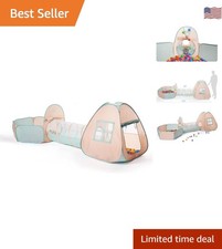 Durable 3 in 1 Kids Playhouse Tent with Tunnel  Ball Pit - Perfect for Parties