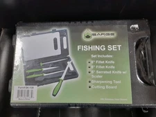 Sarge Fishing Set NEW includes 8" fillet knife 6" fillet Knife 5" serrated knife