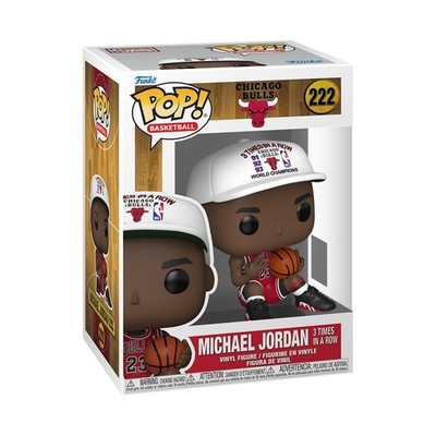 Funko POP! NBA: Bulls - Michael Jordan (3X in a Row) OS, Multicolor