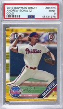 2019 Bowman Draft Gold 5/50 Andrew Schultz #BD-120 PSA 9 MINT 8d2