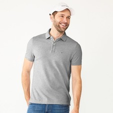  65 Tommy Hilfiger Men's Justin Polo - Grey Heather - Medium - New With Tags