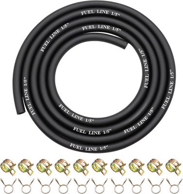 #ad #ad 6 Feet 1 5 Inch ID Fuel Line with 20Pcs Hose Clamps5.5mm Gas Tube Fuel Hose for $16.95