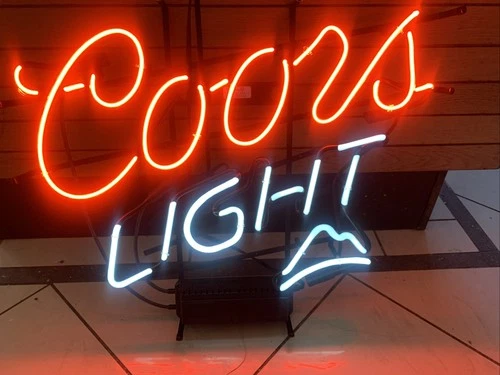 Coors Light Neon Brand New In Box vintage lighted  beer signs breweriana