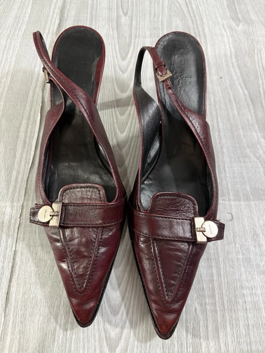 PRADA Low (1-1.9 in) Heel Height Kitten Heels for Women for sale