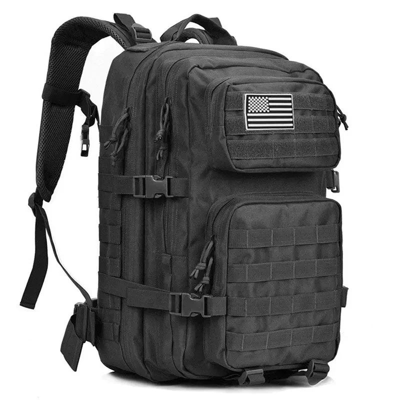 50L Tactical Backpack Men's Travel Large Capacity Rucksacks Waterproof Outdoor