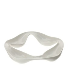 Hervit art. 30470 ciotola porcellana Loop 31xh5,5cm bianca