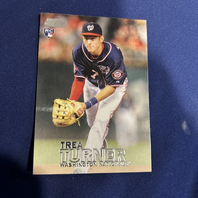 2016 Topps Stadium Club Trea Turner RC Washington Nationals Card #225