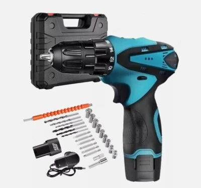 TRAPANO AVVITATORE PROFESSIONALE 2 BATTERIA 18V A LITIO + VALIGIA ACCESSORI 2025 - Foto 4 di 7