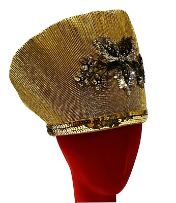 Beautiful Gold Lam’e Hat by Mr. Hi’s Mr Hi main image 4