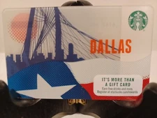 STARBUCKS CARD 2015 " DALLAS " NICE ART~LONE STAR STATE🔥A BEAUTY~GREAT PRICE