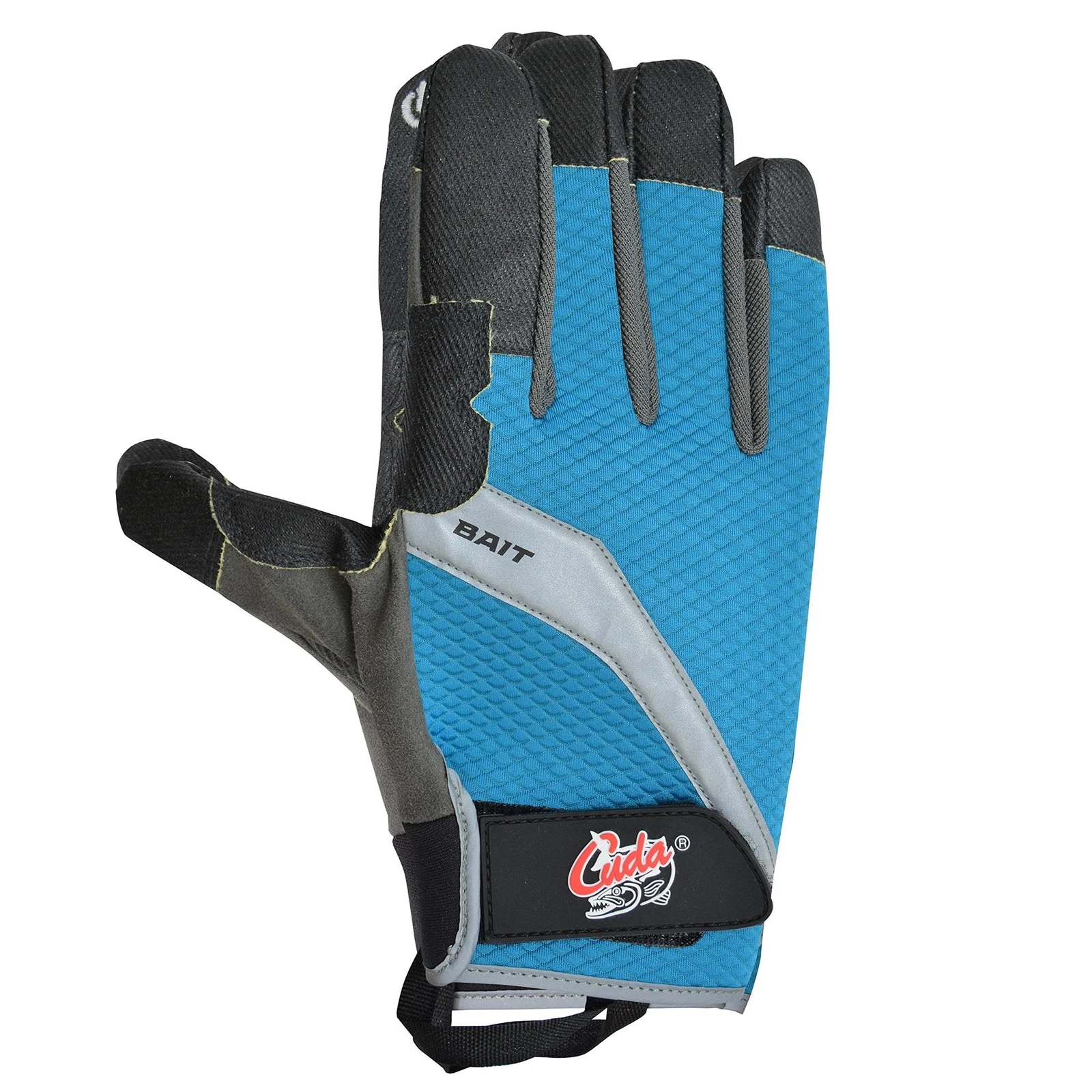 Cuda Bait Gloves, X-Large, Blue/Black (18357)