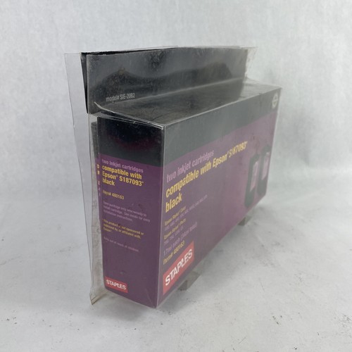 Dos cartuchos de inyección de tinta grapas color negro para Epson S187093 artículo #480163, caja abierta - Imagen 7 de 17