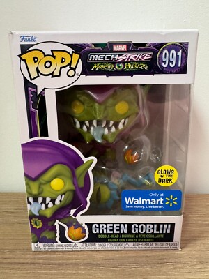 GREEN GOBLIN #991 Funko Pop! MARVEL Mech Strike: Monster Hunters GITD WALMART