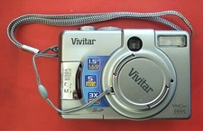 Vivitar ViviCam 3935 5.0 MP Digital Camera - Silver with case