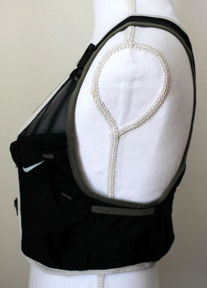 Nike Trail Chaleco 2.0 Para Mujer M/L Correr Negro/Medio Oliva/Verde Vapor Foto 2 de 4