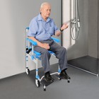 200kg/440.92lbs Bedside Shower Chair Rolling Shower Wheelchair Commode Chair