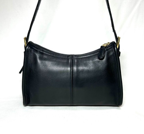 Vintage Old Coach 4104 Shoulder Bag Black Made In Costa Rica Auth from JAPAN - Picture 4 of 10