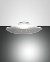 Fabas Luce Led Deckenleuchte Vela 120X430Mm 24W Warmweiß Weiß Dimmbar