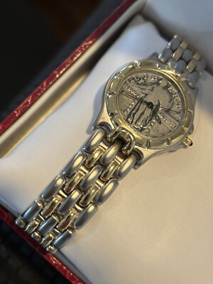 Unisex 1927 Silver Liberty Dufonte Lucien Piccard Stainless Quartz Watch  Free SH - Main Image