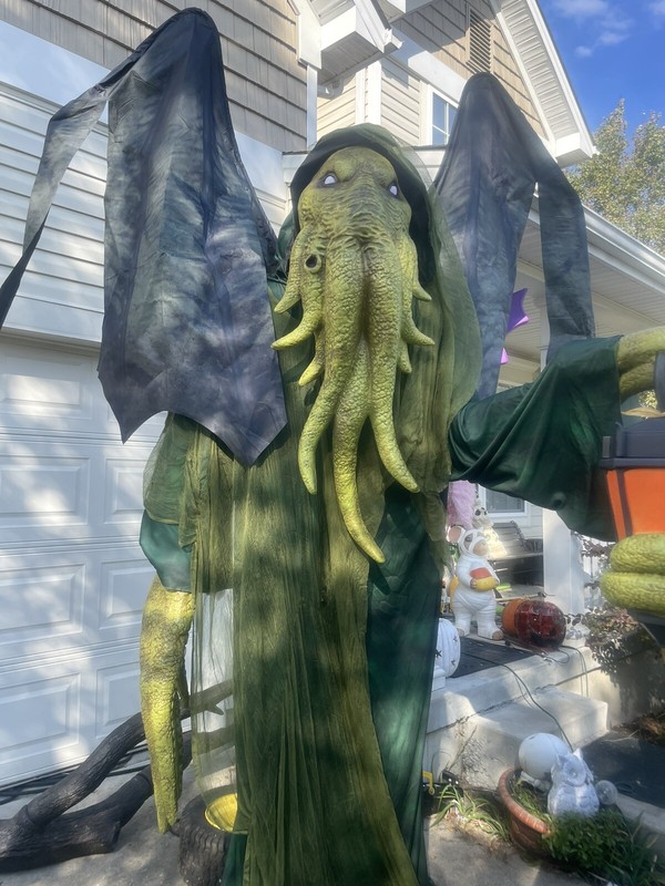 Party City Animatronic Light-Up Cthulhu the Watcher, Retired Halloween LOCAL PU
