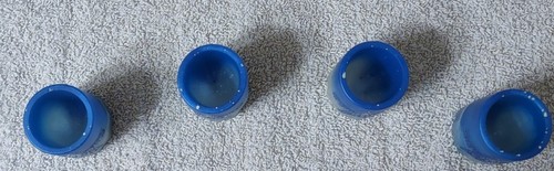 2 Dallas Cowboys Shot Glasses Each hold 1/2 oz handmade with food grade resin - Picture 2 of 11