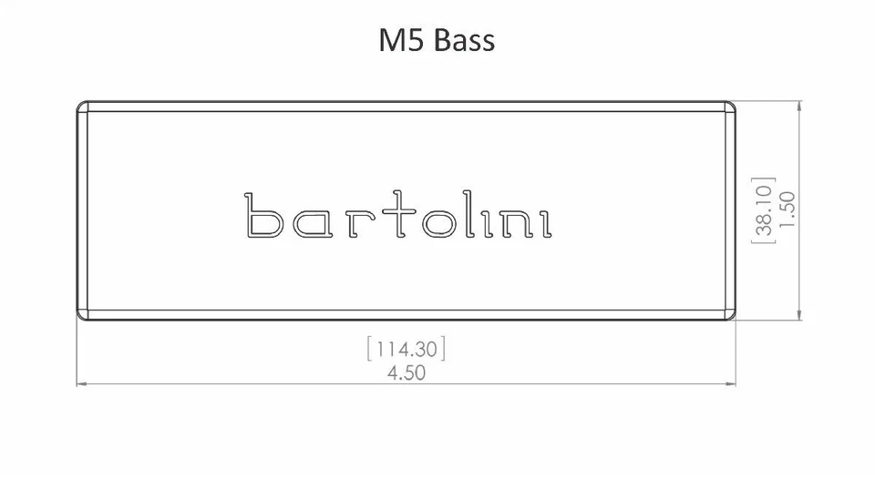 Bartolini M55CBC 5 Cuerdas Bajo Jabón Doble Bobina Juego de Pastillas Foto 3 de 3