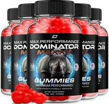 (5 Pack) Dominator Maxxx Gummies for Men - DominatorMaxx Male Gummy, All Natural