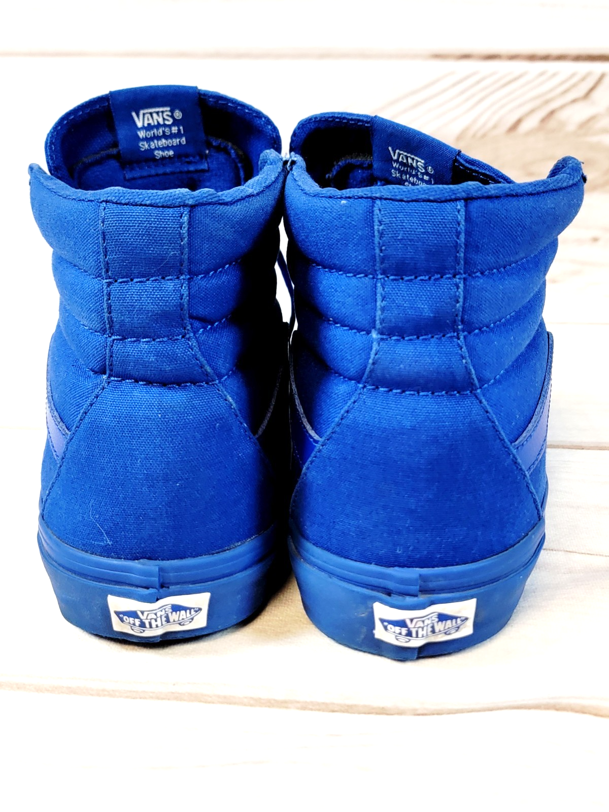 SAOLA Vans Sneaker Atletica Alta Unisex Adulto Taglia 8 5M 10W Blu Stringate 721454