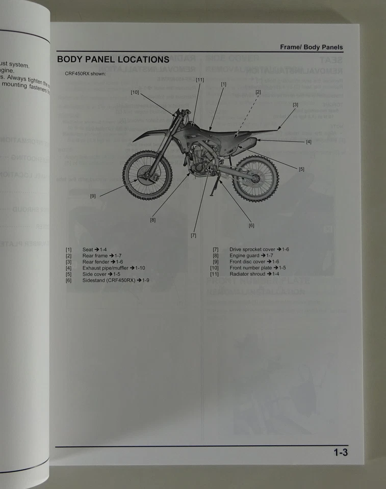 Manual de Servicio/Competencia Manual Honda Crf 450 R / Rx / Rwe Desde 04/2022 - Imagen 4 de 4