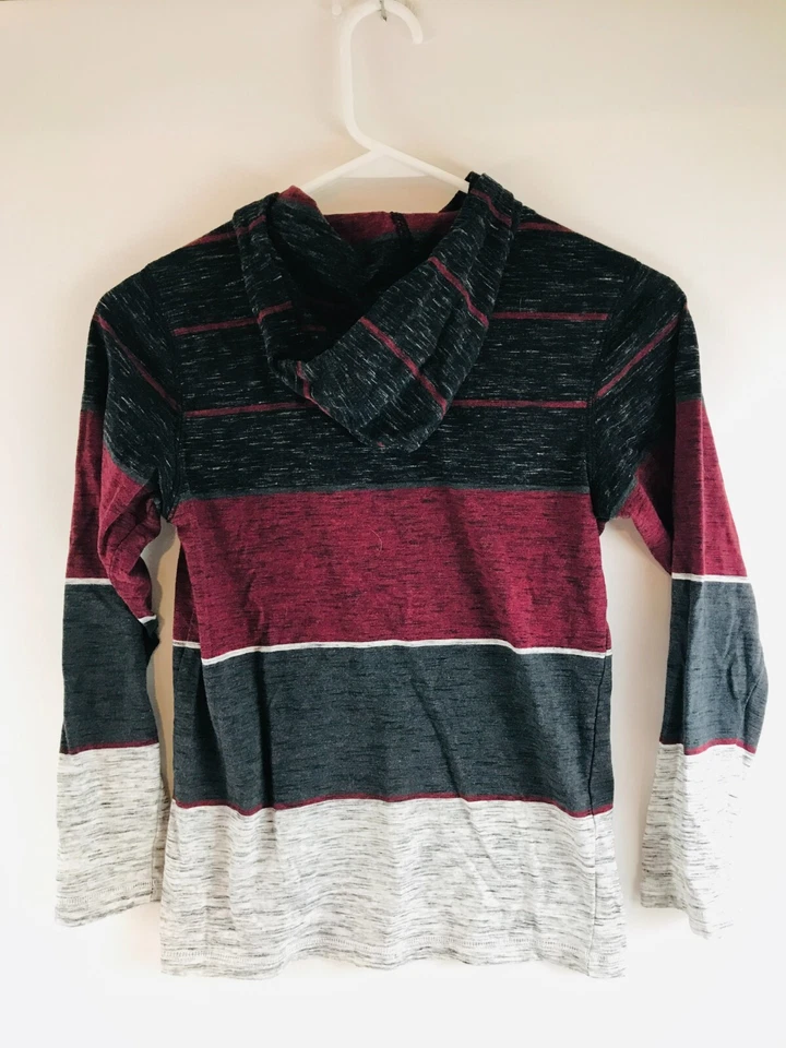 Sudadera con Capucha Ocean Current Jóvenes Niños Talla Mediana Negra Borgoña Gris Jaspeado Sudadera con Capucha Foto 2 de 4