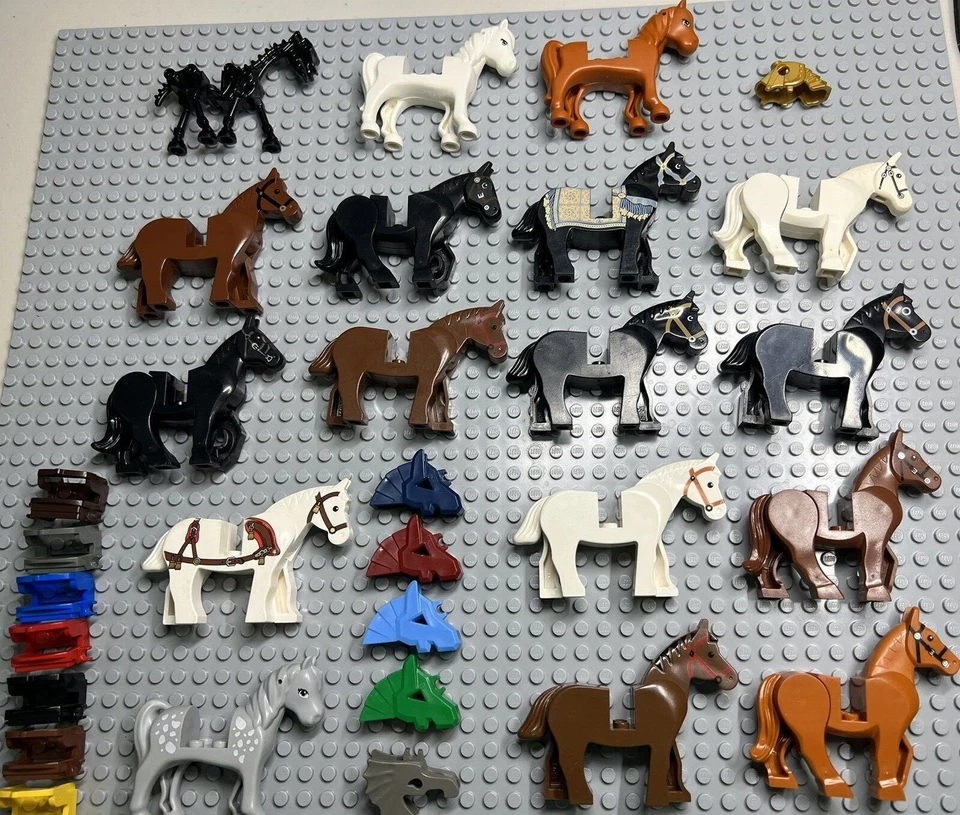 LEGO Horse Animal Accessories Lot Castle Western Saddle Armor Choose Yours - Image 3 of 4