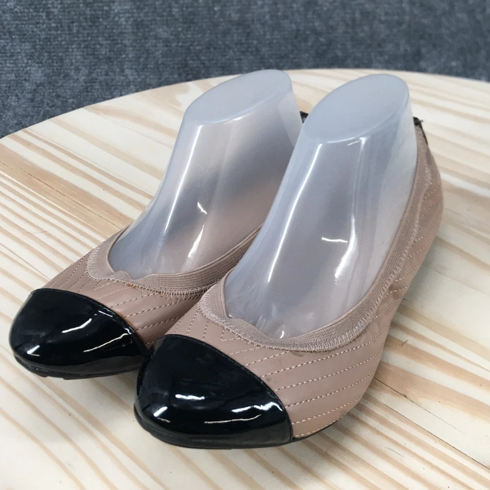 Zapatos Kelly & Katie Jóvenes 5 Jolisa Ballet Pisos Beige Imitación Cuero Comodidad Bajos Foto 3 de 4