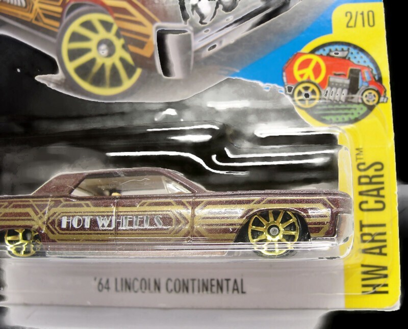 ミニカー '64 LINCOLN CONTINENTAL HW ART CARS Amazon.com: Hot Wheels Art Cars 2/10 '64 Lincoln Continental