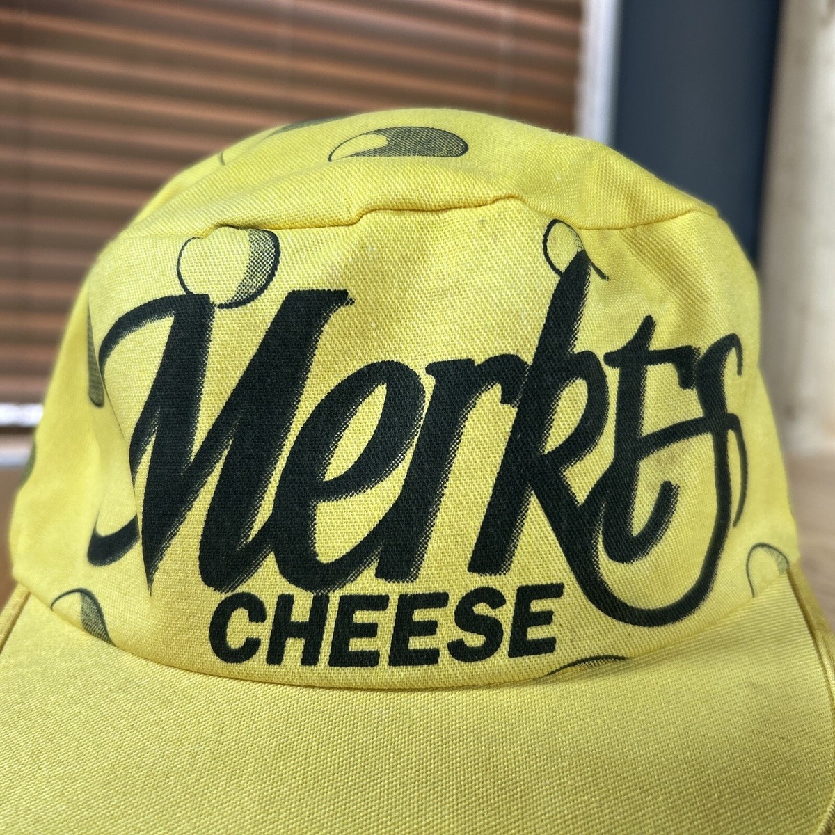 Vintage Merkts Cheese Hat 90's Cheese Maker All Over Design