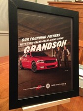 FRAMED ORIGINAL "2015 DODGE CHARGER" PERFORMANCE VEHICLE MAGAZINE AD