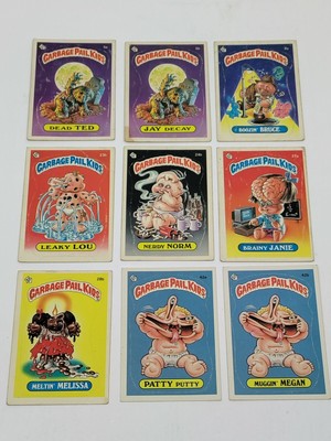 Garbage Pail Kids Original Series 1 & 2 (1985) --9 cards-- (glossy 
