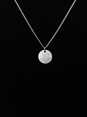 The Giving Keys Disc Faith Pendant Necklace Delicate Gift Adjustable Minimalist