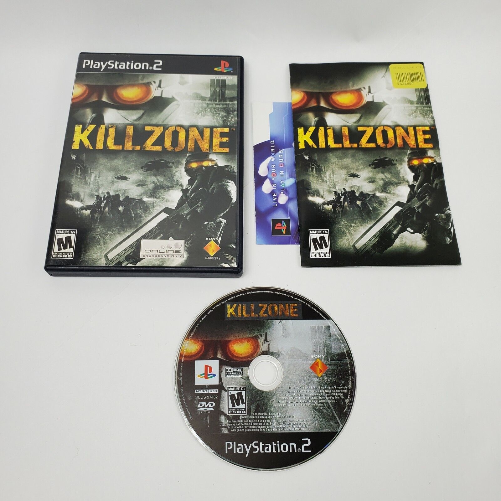 Killzone - Sony PlayStation 2 Ps2 Game - Complete CIB Tested