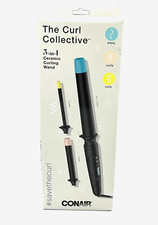 Conair The Curl Collective 3-in-1 Ceramic Curling Wand  Model NPTCCC01 .