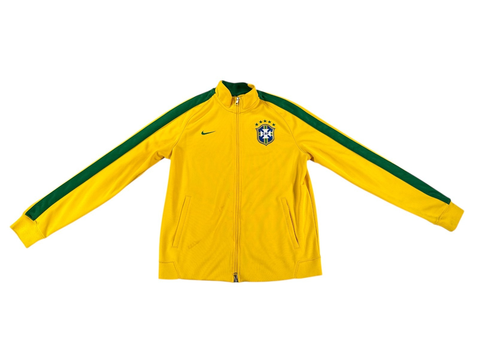 SACAI X NIKE Nike Brasil National Team 2014 World Cup Track Jacket L Large Giallo 589329 703