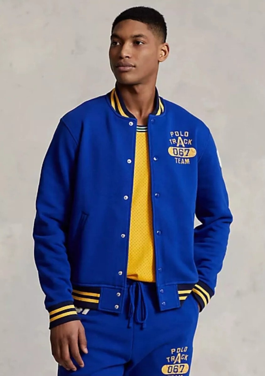 ラルフローレン　ジャージアンサンブル NEW Polo Ralph Lauren Track Team 67 Blue Varsity Fleece Set