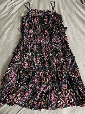 Express Women's Cocktail Evening Wedding Guest Party Dress Black Pattern XS  | eBay