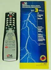 All For One Remote URC3021 Universal TVs Cable Boxes Satellites VCRs DVDs PVRs +