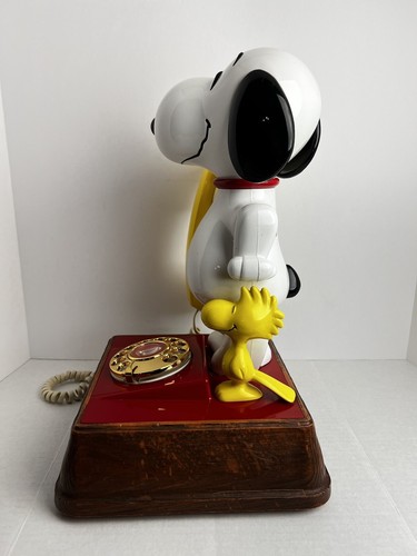 Vintage The SNOOPY & WOODSTOCK PHONE Landline Rotary Telephone 40 Yrs Old - Picture 6 of 24