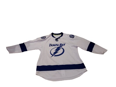 Maillot Vintage Tampa Bay Lightning - LNH - Blanc - Taille L - Vêtement Sport Rétro