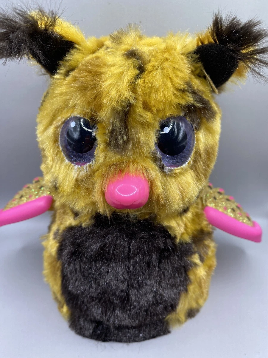Hatchimals Rare Golden Lynx Owl Sparkly Wings works Sings Rotates Talks WORKS